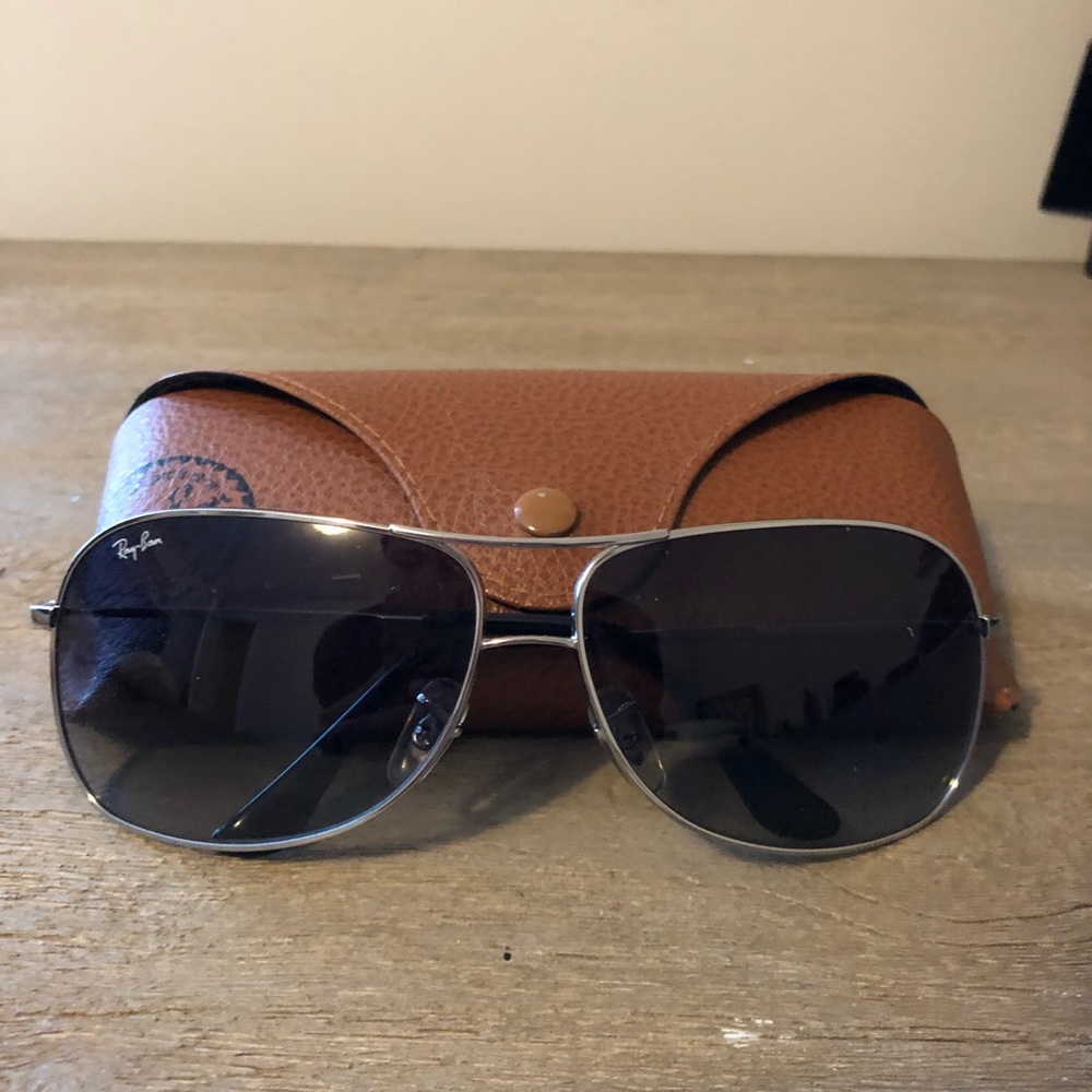 Ray Ban RB3267 Aviator Metal Sunglasses